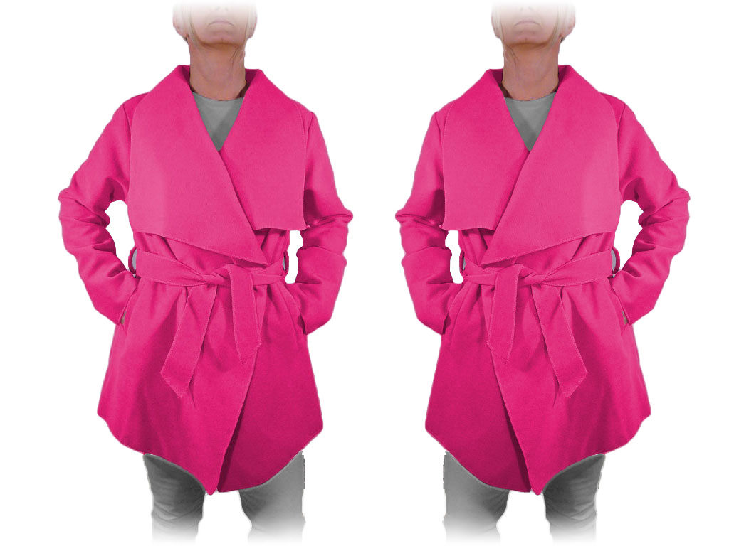 

Płaszcz Waterfall Kardigan Flausz S M L XL Kolory