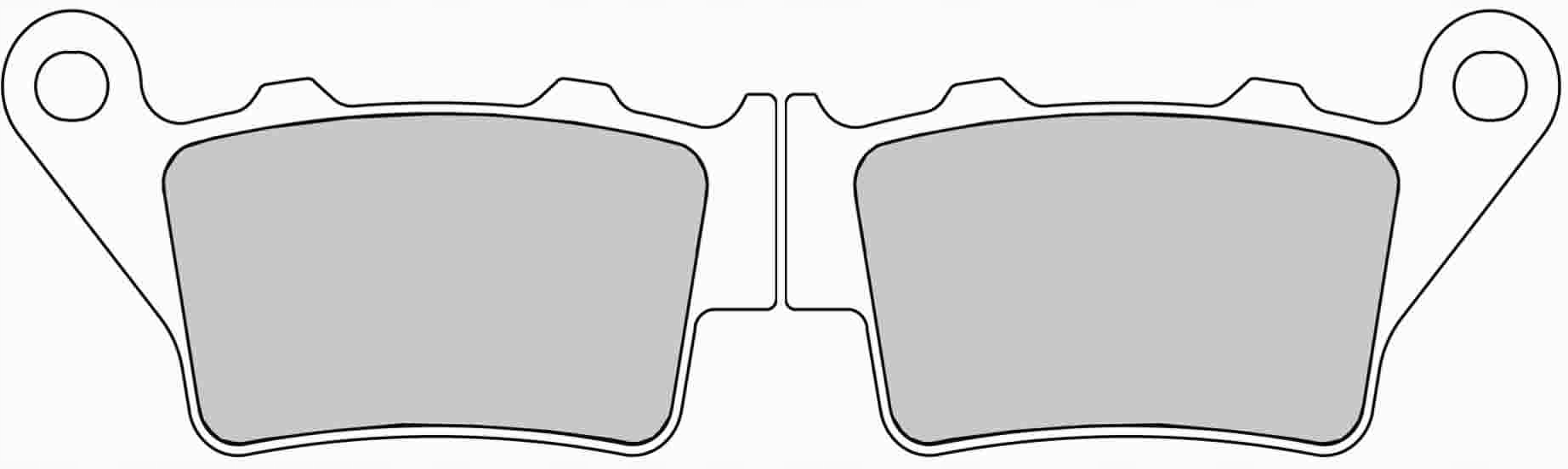 KLOCKI HAMULCOWE HONDA NX 650 DOMINATOR TYŁ Producent Ferodo