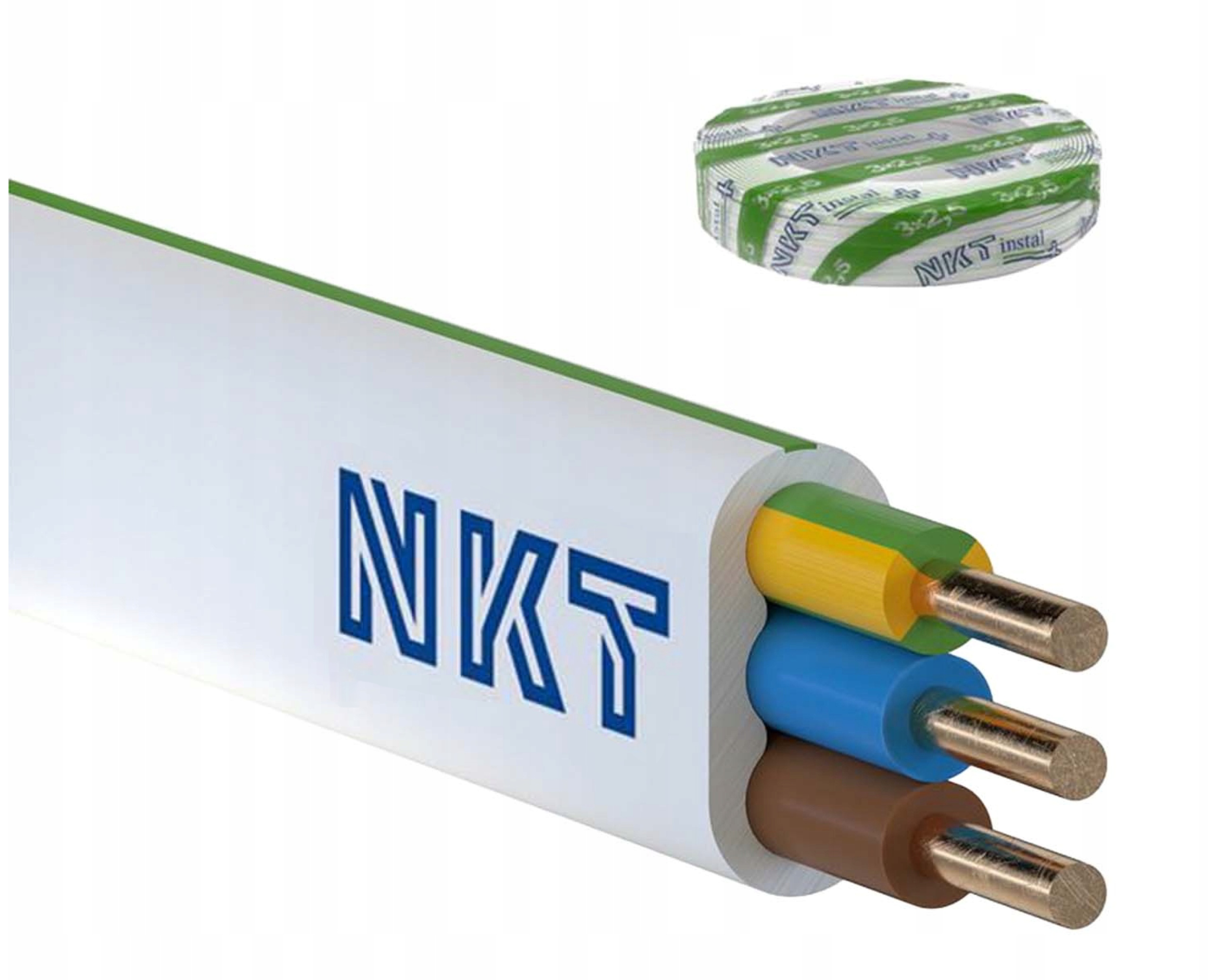 

Przewód płaski YDYp 3x2.5 750V 1MB Nkt