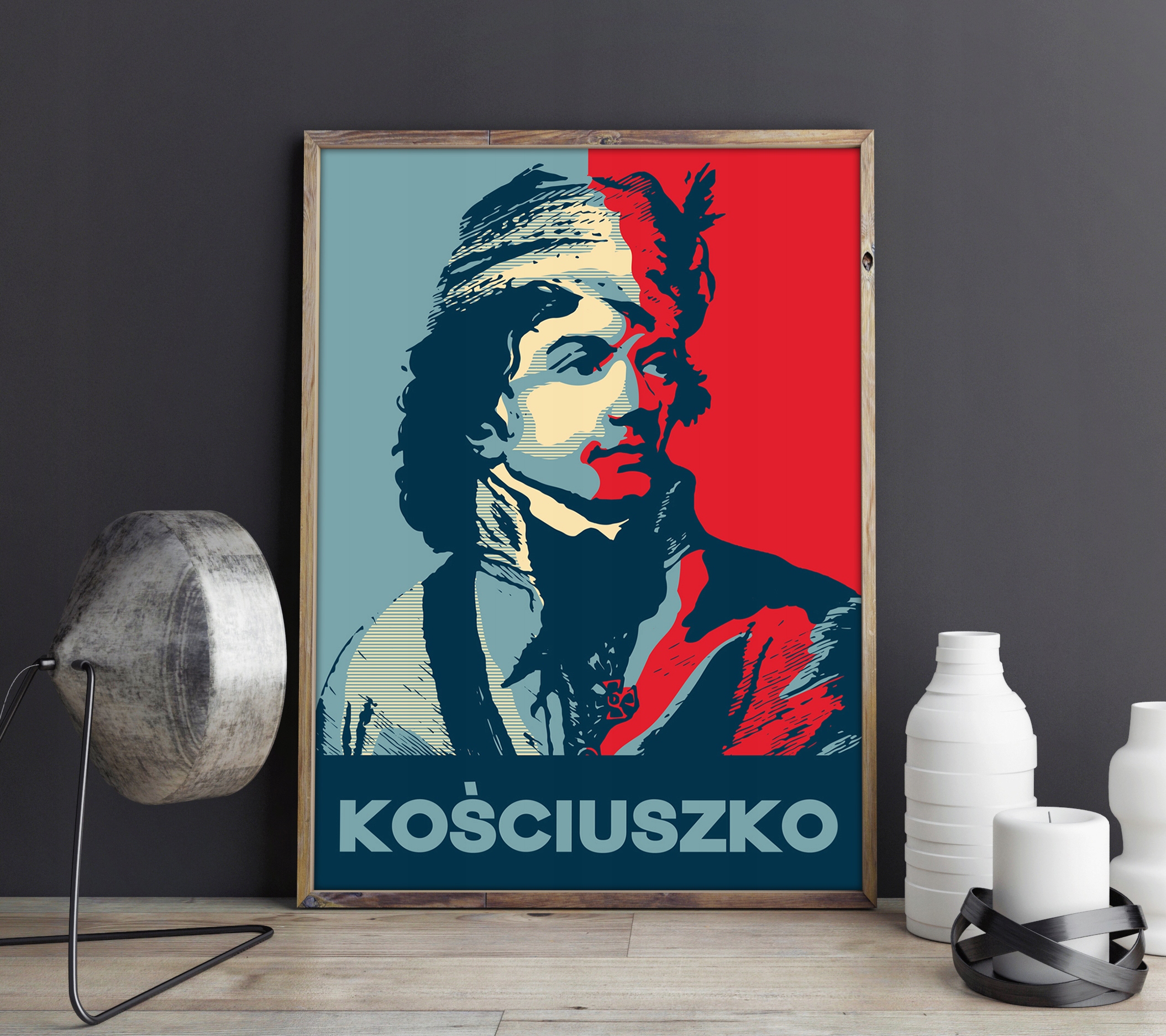 Plakat Tadeusz Kościuszko Sławni Polacy Popart Rodzaj bez ramy