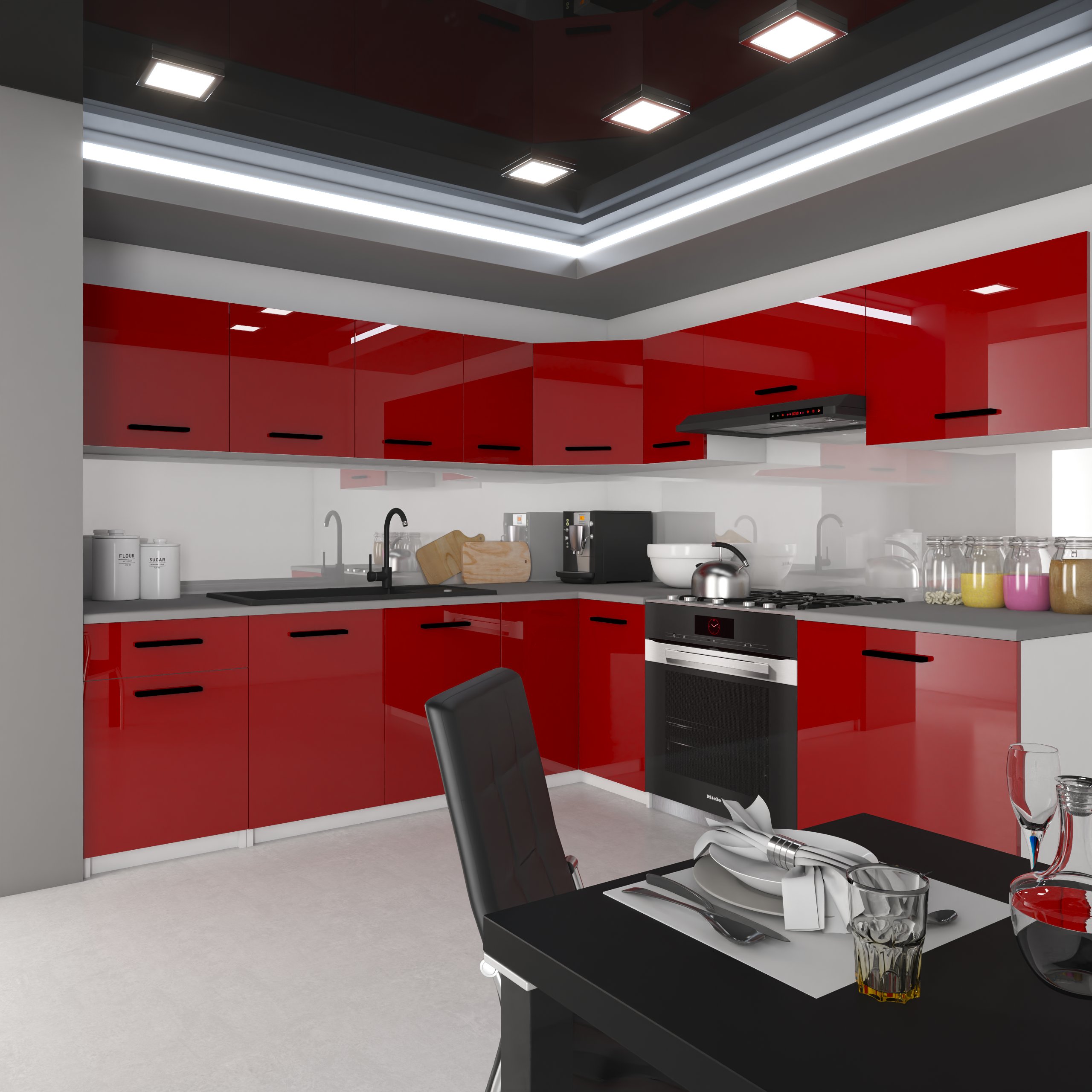 Meble kuchenne Zestaw mebli kuchennych 4,2 m BLAT