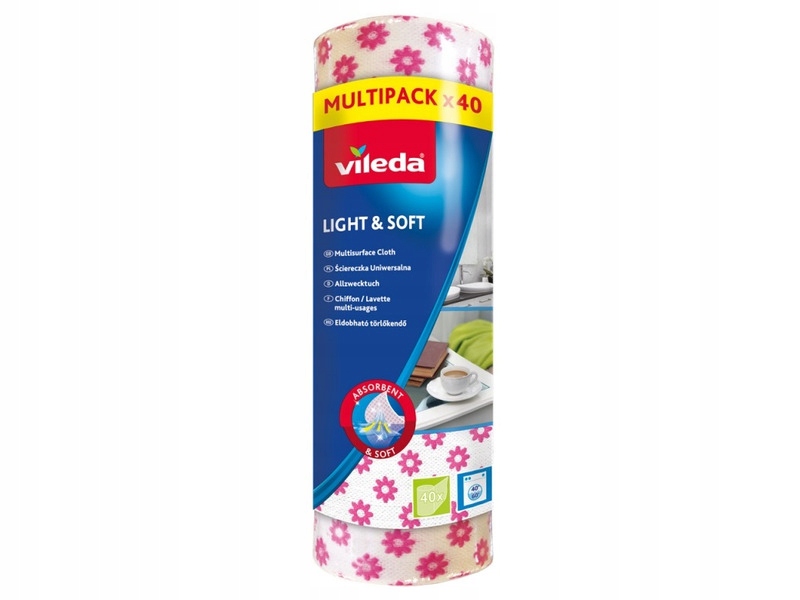 

Ściereczka Vileda Light&Soft (40 sztuk)