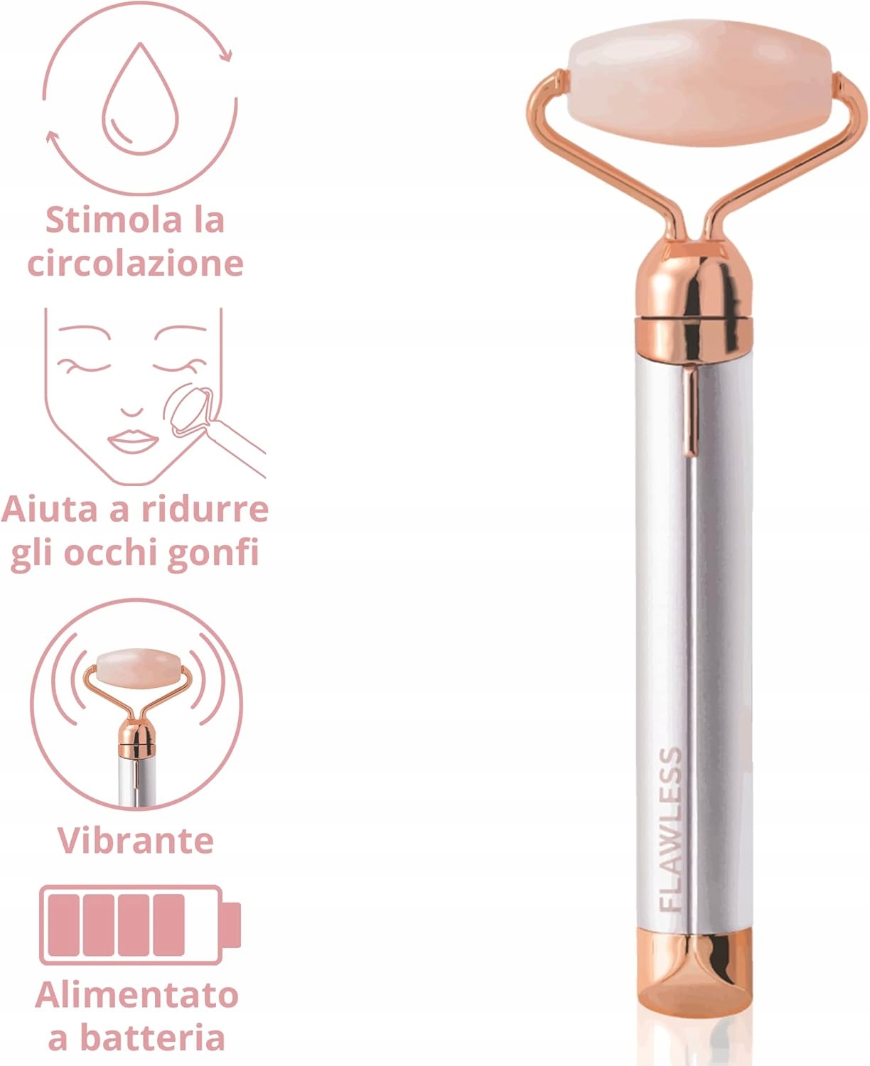 Elektryczny roller masażer do twarzy Wibracje Marka inna marka