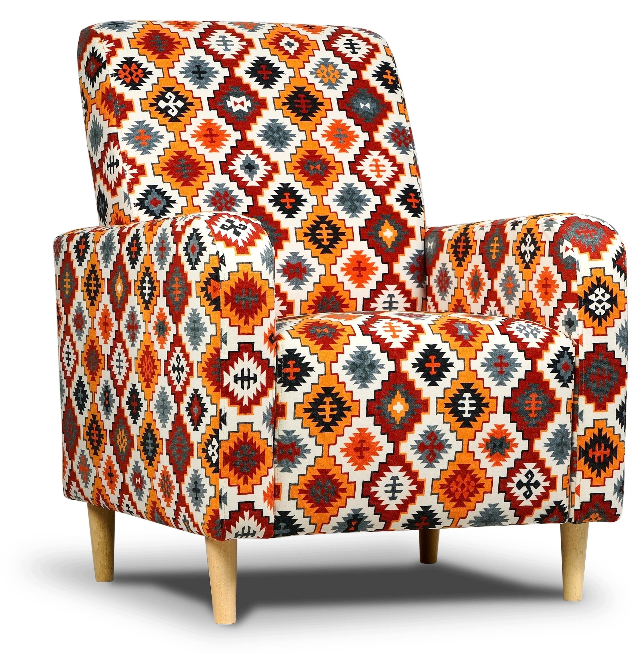 Pohodlné křeslo Rio Azteca Moderní design Vzor Etno Boho Malé rozměry