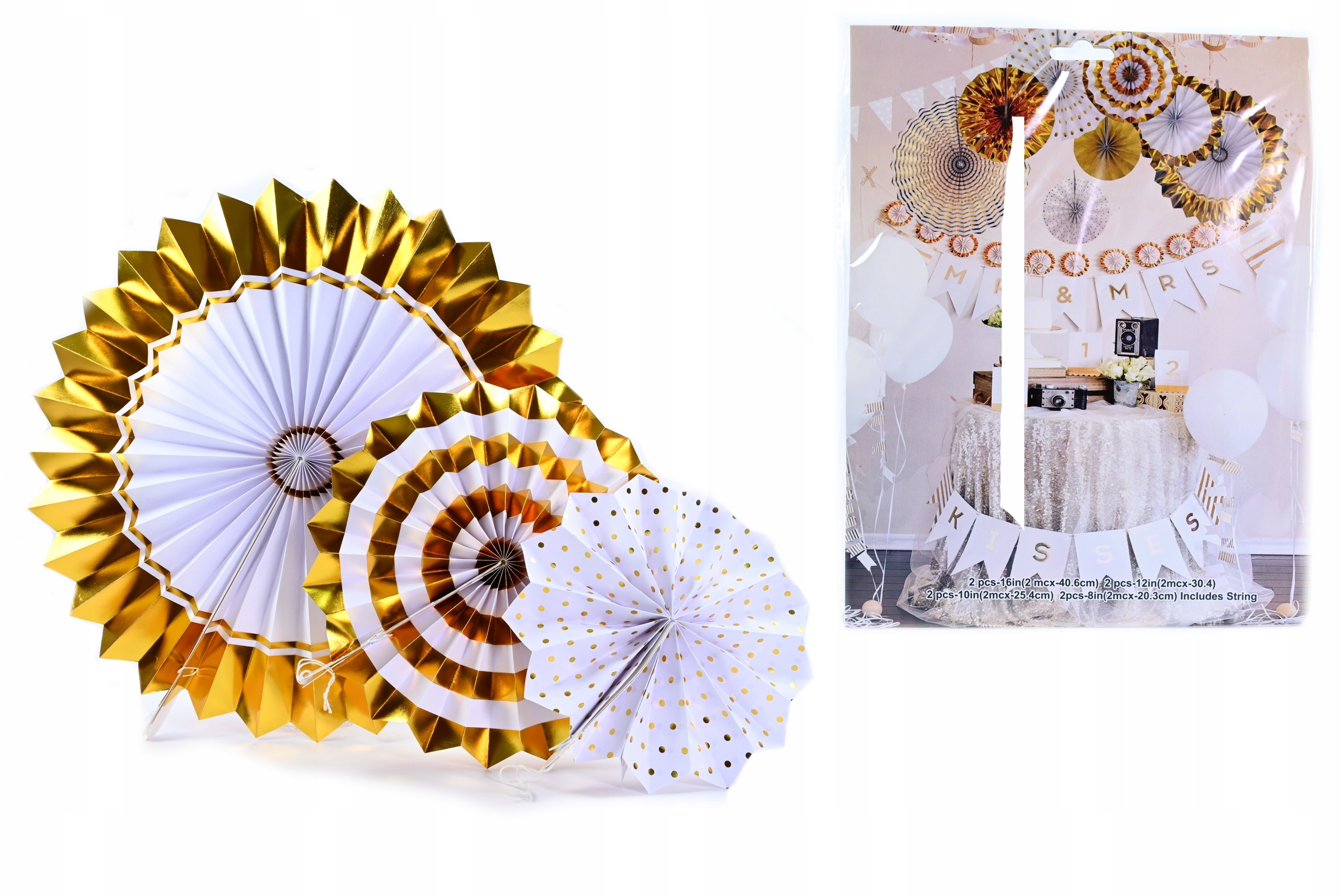 ROZETY PAPIEROWE DEKORACYJNE 8SZT RÓŻNE KOLORY