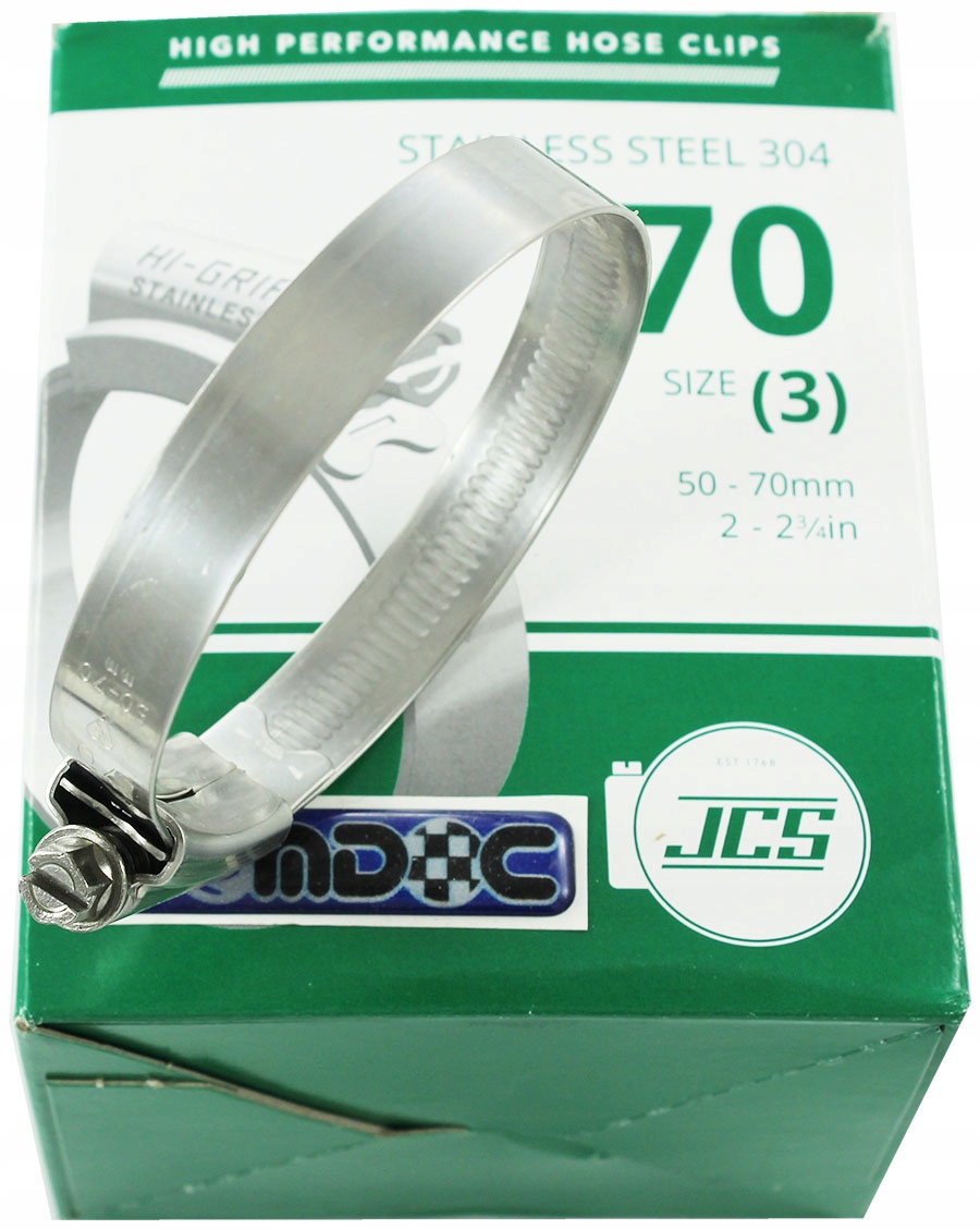 Hi-grip Jcs Obejma 50-70mm opaska nierdzewna 304