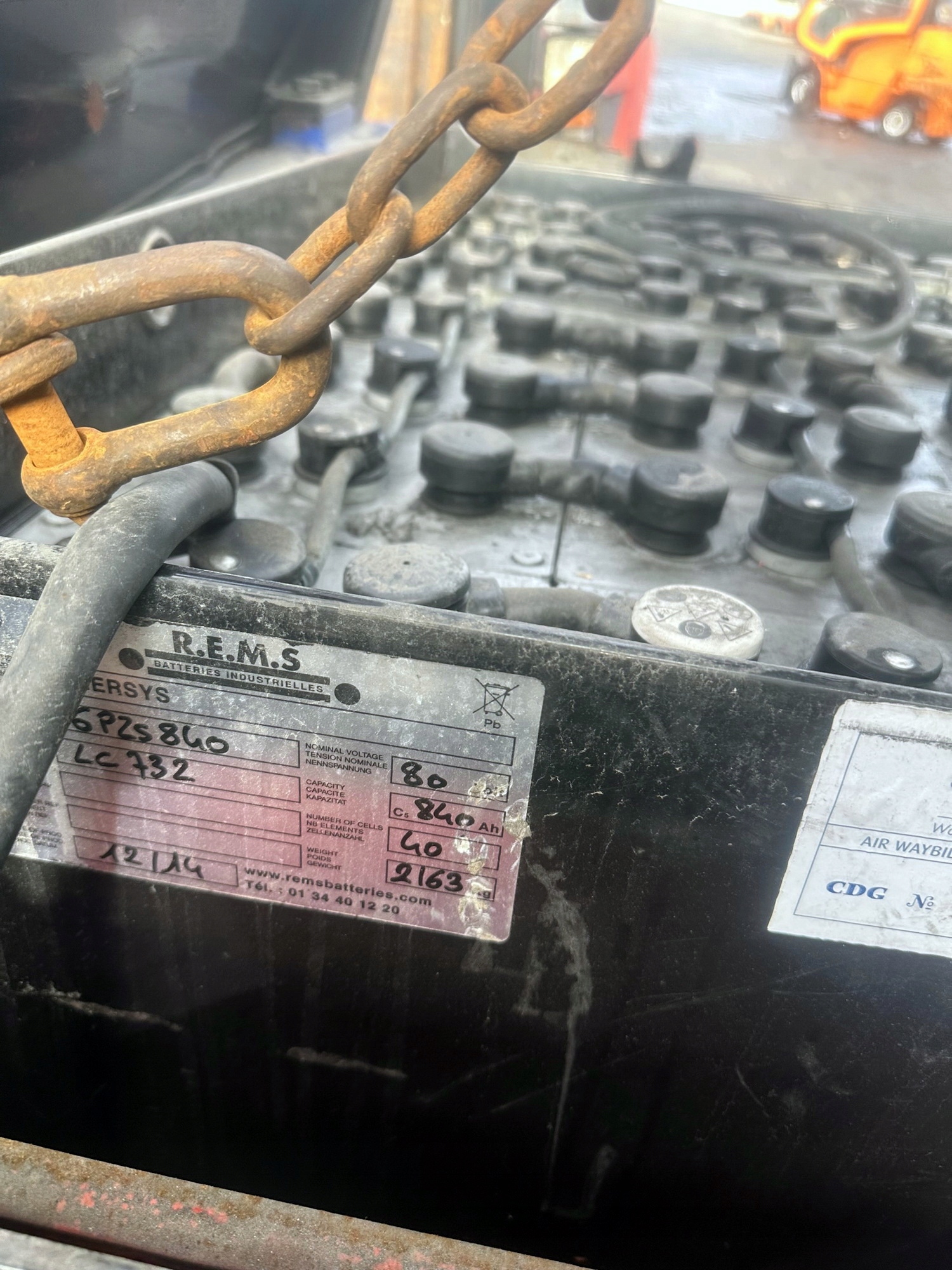 bateria trakcyjna 80v-840Ah 6Pzs840 2015 2170kg Producent części inny