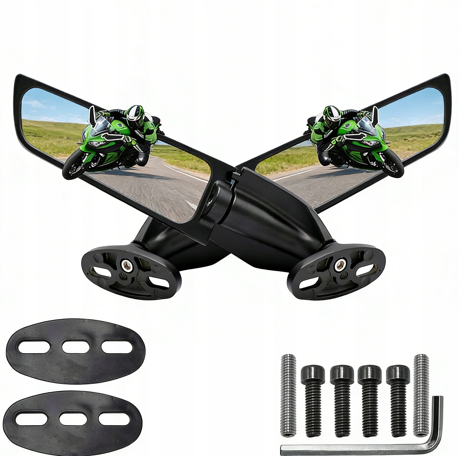 Мотоцикл зеркала регулируемый 2 шт для YAMAHA YZF R6 R1 R25 R3 R125 R15