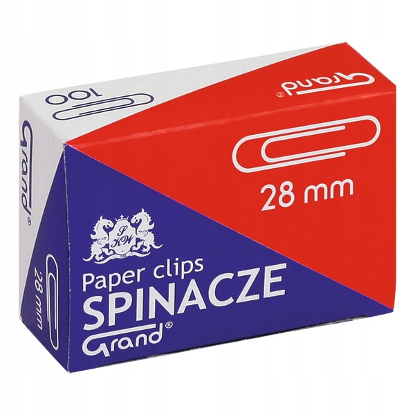 

Spinacze biurowe okrągłe 28 mm opakowanie 100 szt