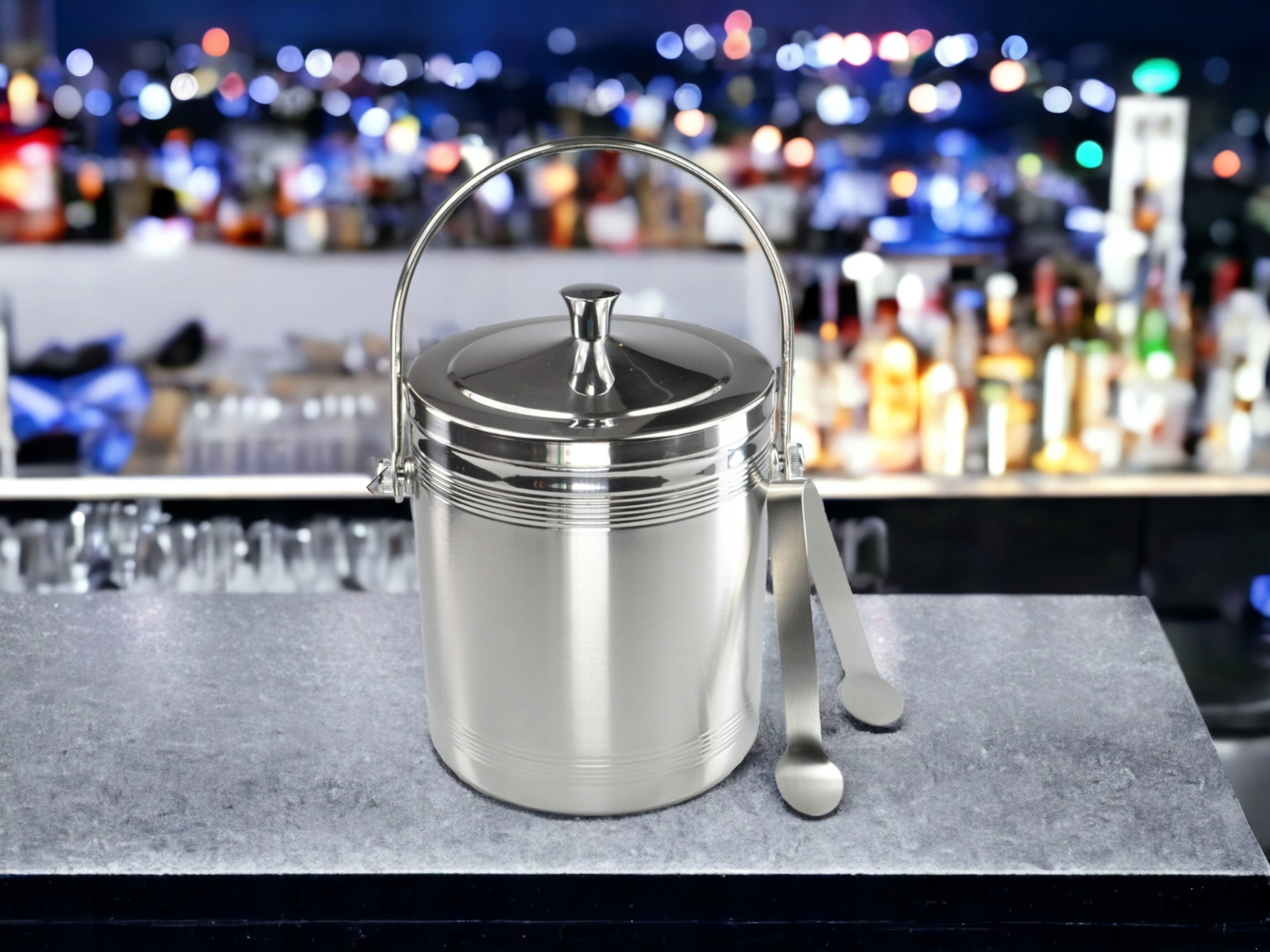 Wiaderko TERMOS do lodu 1,4L szczypce Stan opakowania oryginalne