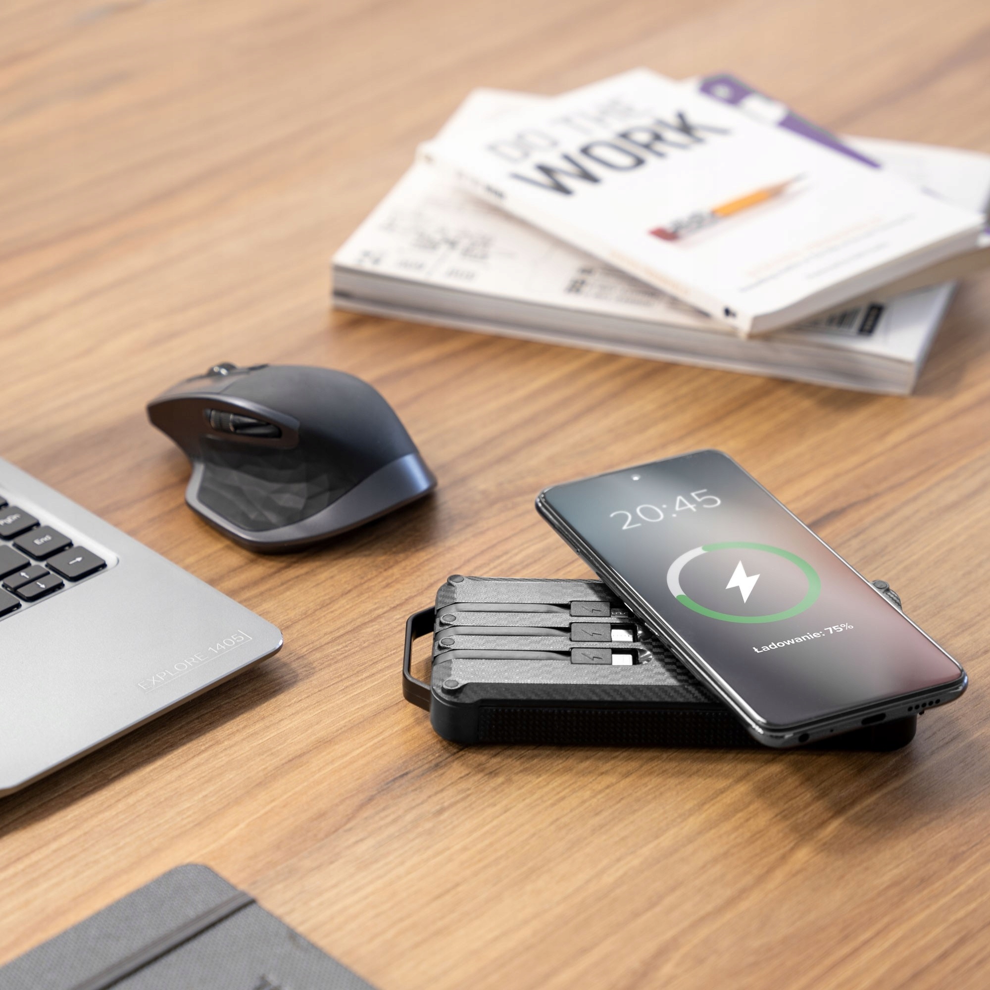 POWER BANK 10000 MAH SOLAR INDUKCJA KRUGER MATZ Złącza USB typ A USB typ C microUSB Lightning