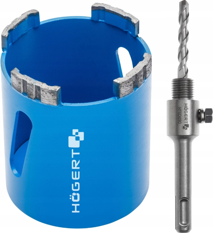 HOGERT OTWORNICA DIAMENTOWA SEGMENTOWA WIERTŁO DO PUSZEK 68mm ADAPTER SDS+