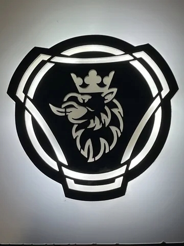 LOGO SCANIA LED EMBLEMAT PODSWIETLANY NA ATRAPE EAN (GTIN) 5905311332541