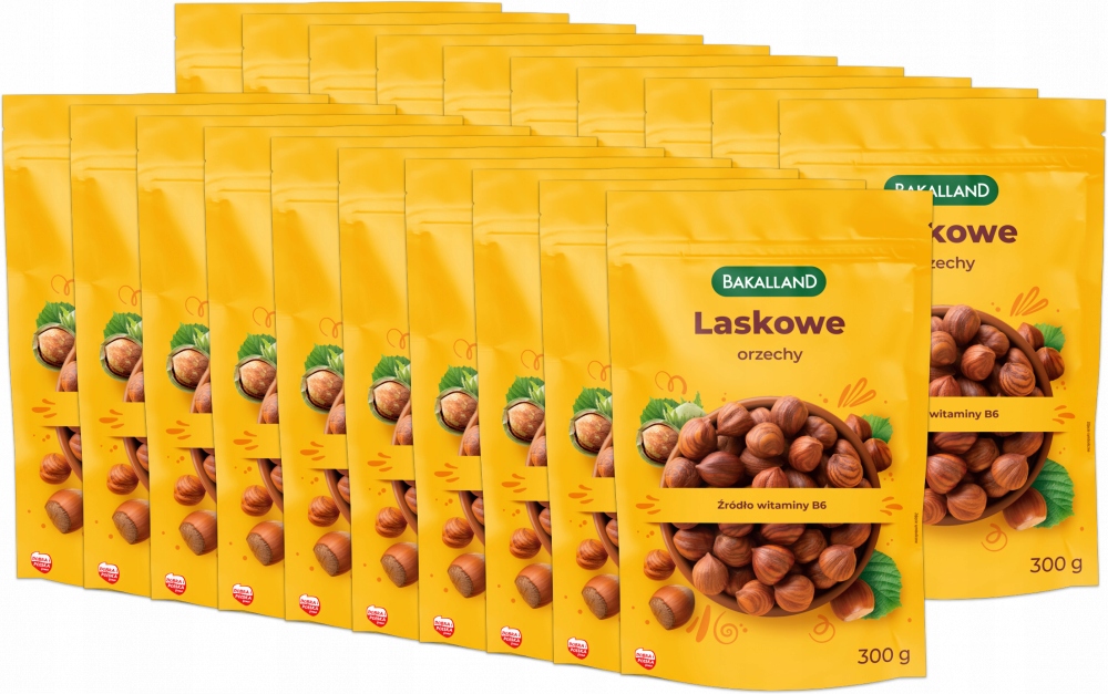 Orzechy laskowe łuskane orzech laskowy 300g 0,3kg Bakalland x20