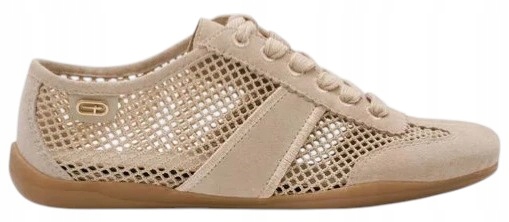 Béžové Tenisky Boty Sportovní Dámské Síťovina Ažur Tamaris 41