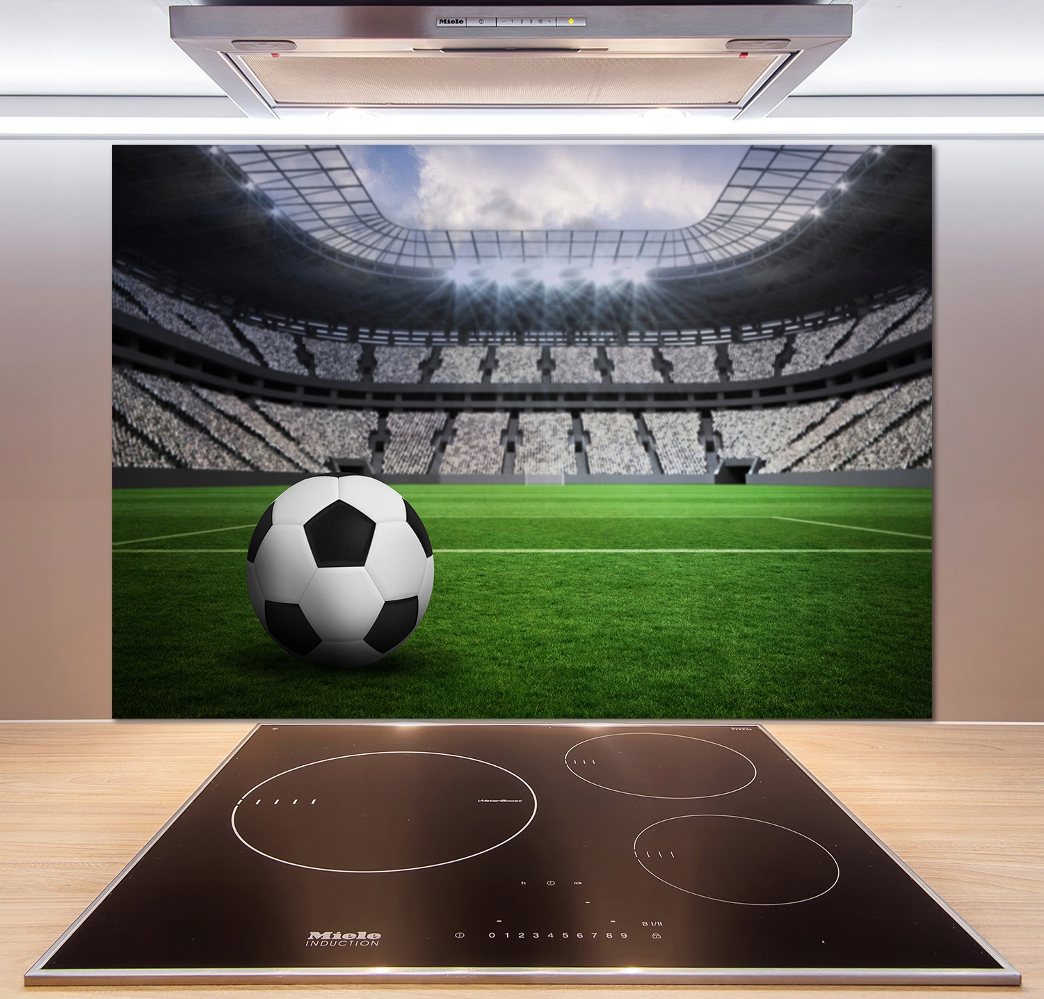 

Panel do kuchni Piłka na stadionie 100x70 + Klej