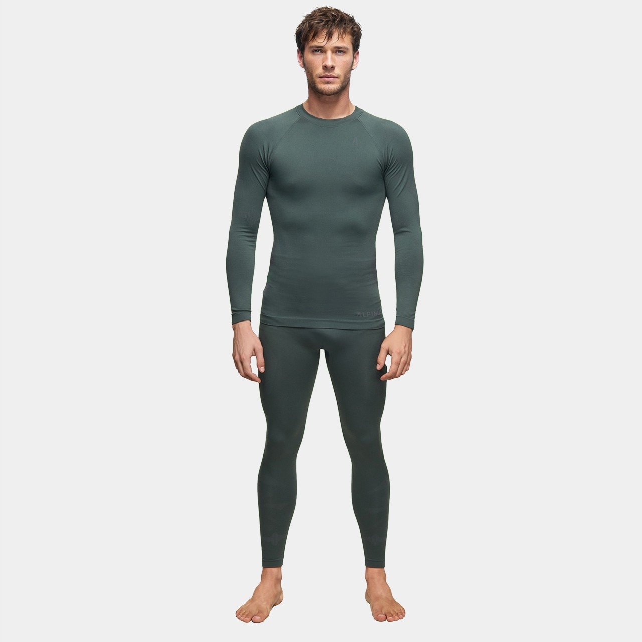 Pánské termoaktivní spodní prádlo Alpinus Idre Set zelené SI8940