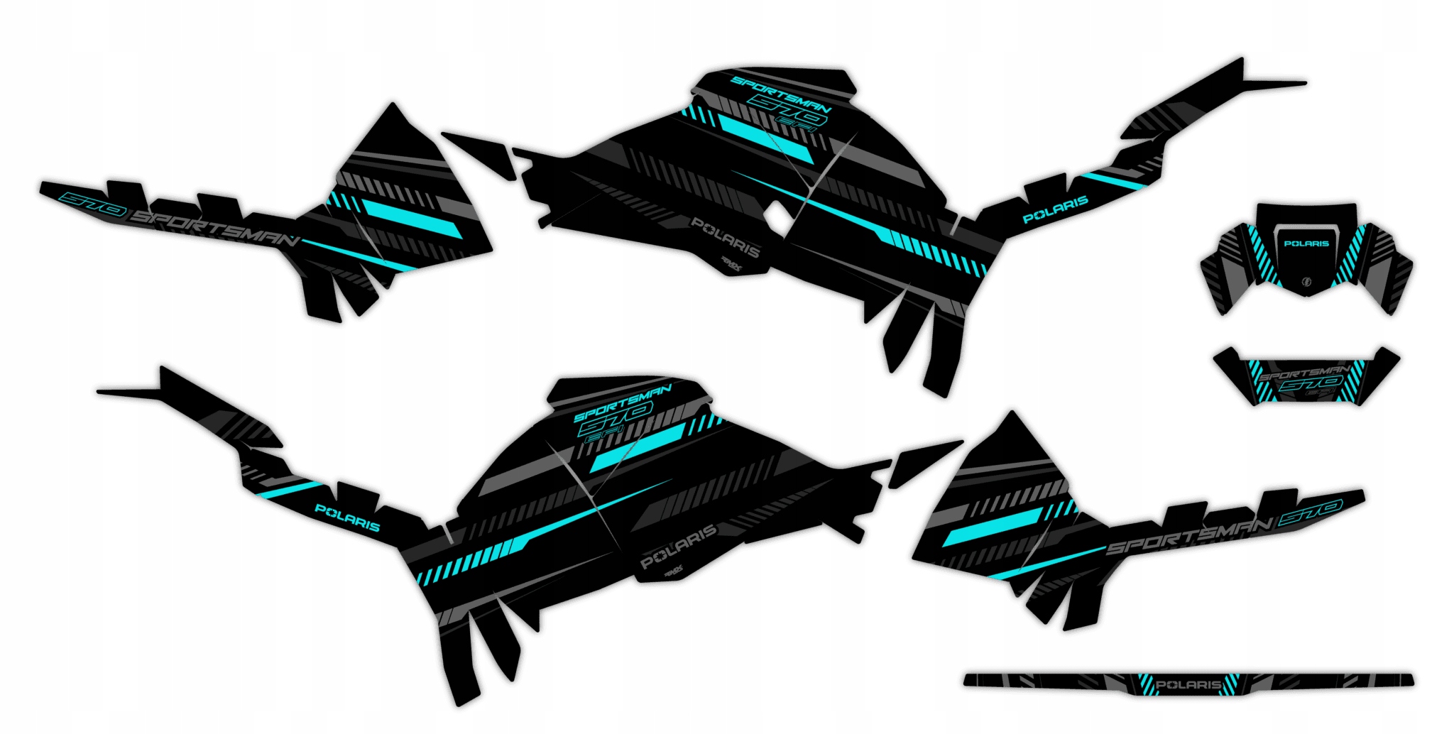 Dýha Samolepky Polaris Sportsman 570 2021+ #8661967
