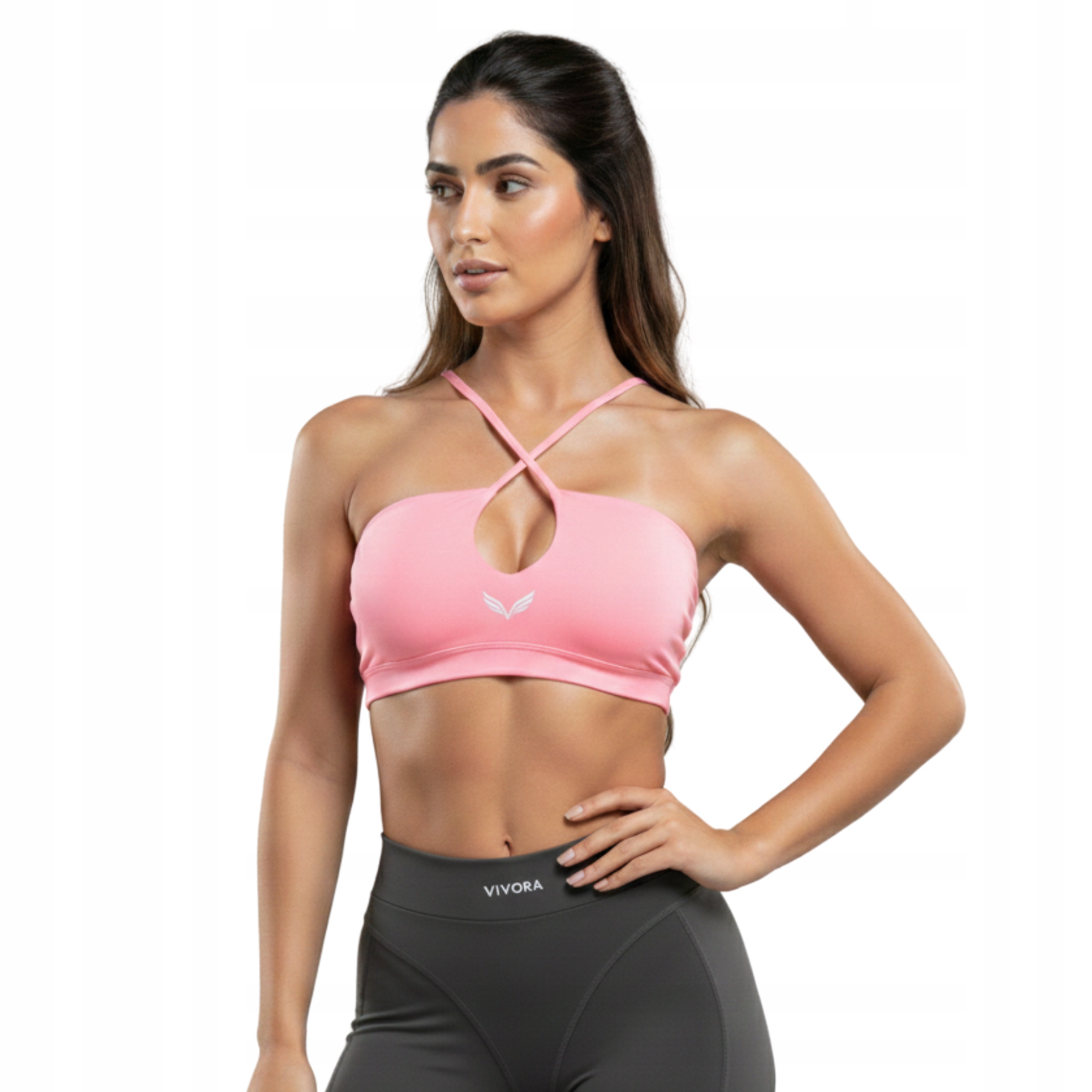 Vivora Femmeshape Stanik Sportowy Z Regulowanymi Ramiączkami Różowy M