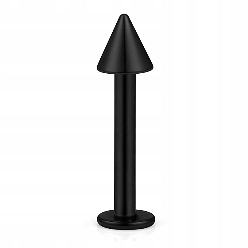 

Kolczyk Labret Stożek Czarny Stal 316L 1,2/8/3