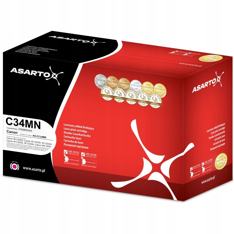 Toner Asarto do Canon C34MN pro 3784B002 19000 str. magenta
