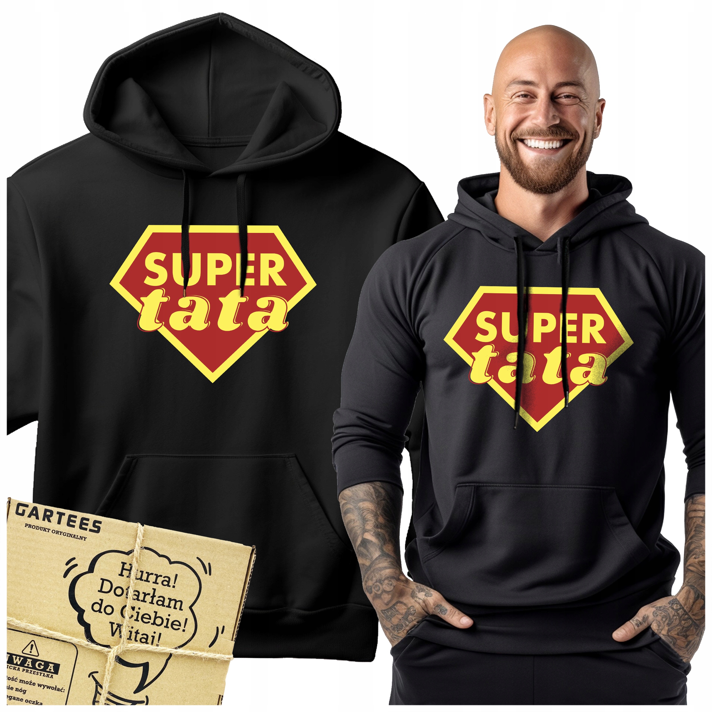 Pánská Mikina Kapuce S Potiskem Táta Ideální Dárek Ke Dni Otců