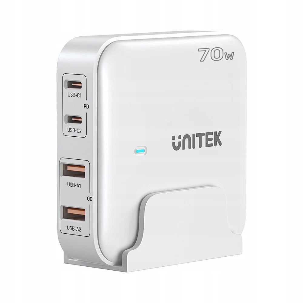 Unitek Stolní Nabíječka Gan 70W 2XUSB-A 2XUSB-C