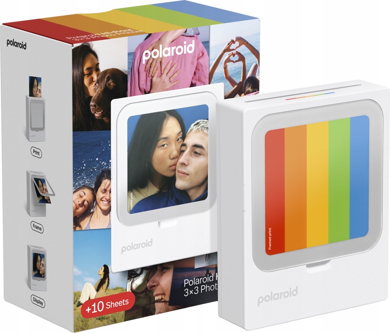 Polaroid Hi-Print 3x3 Přenosná bluetooth tiskárna pro fotografie náplně 10 Ks.