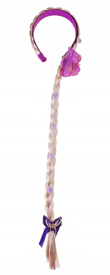 

Opaska Długi Warkocz Strój Roszpunka Wianek