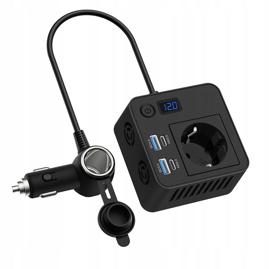 Měnič Napětí Sparky 200W 12V 24V 230V Usb-c Pd Qc 3.0 Notebook Tir Mini Smart