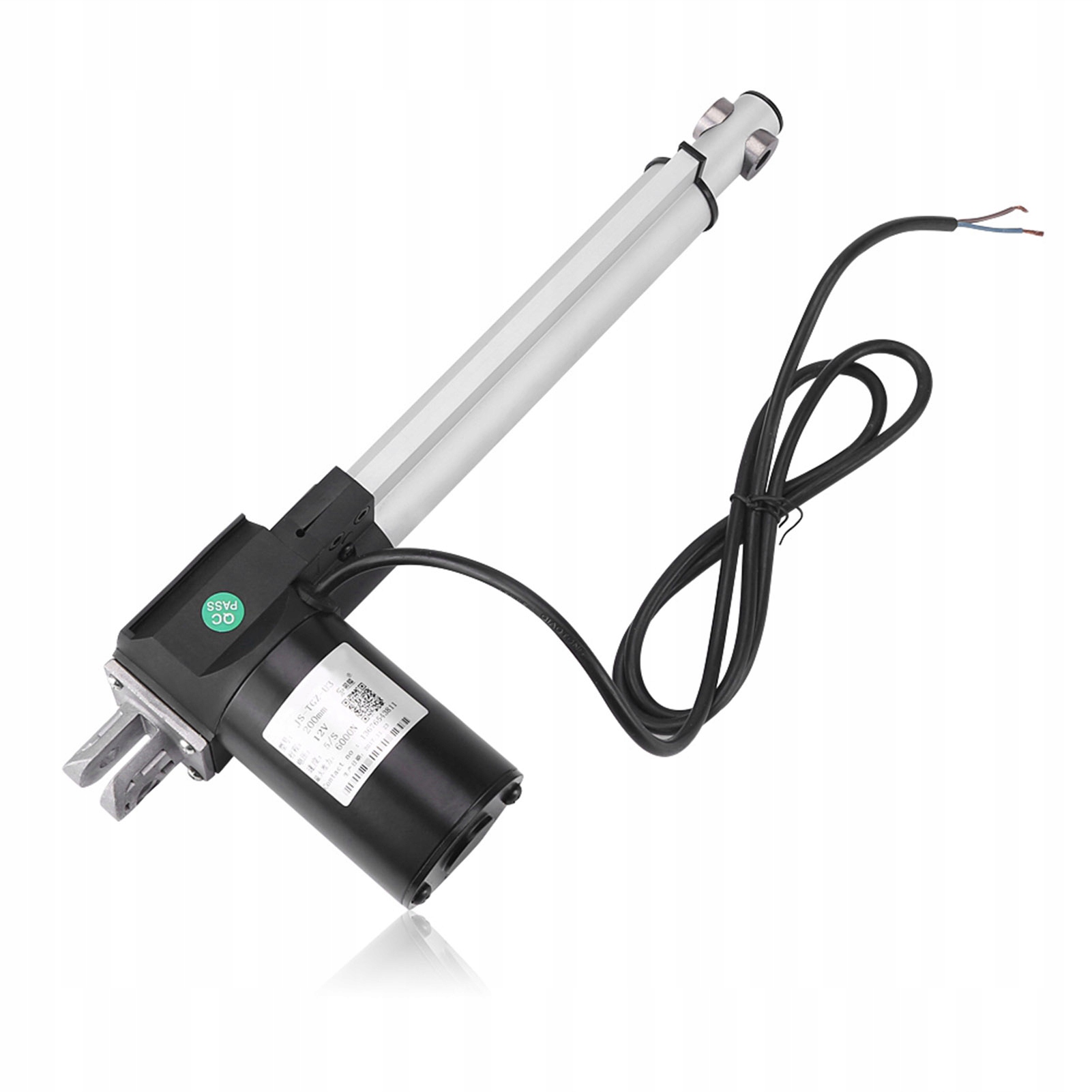 JS-TGZ-U3 Siłownik Liniowy 6000N Skok 200MM DC 12V Elektryczny Silnik