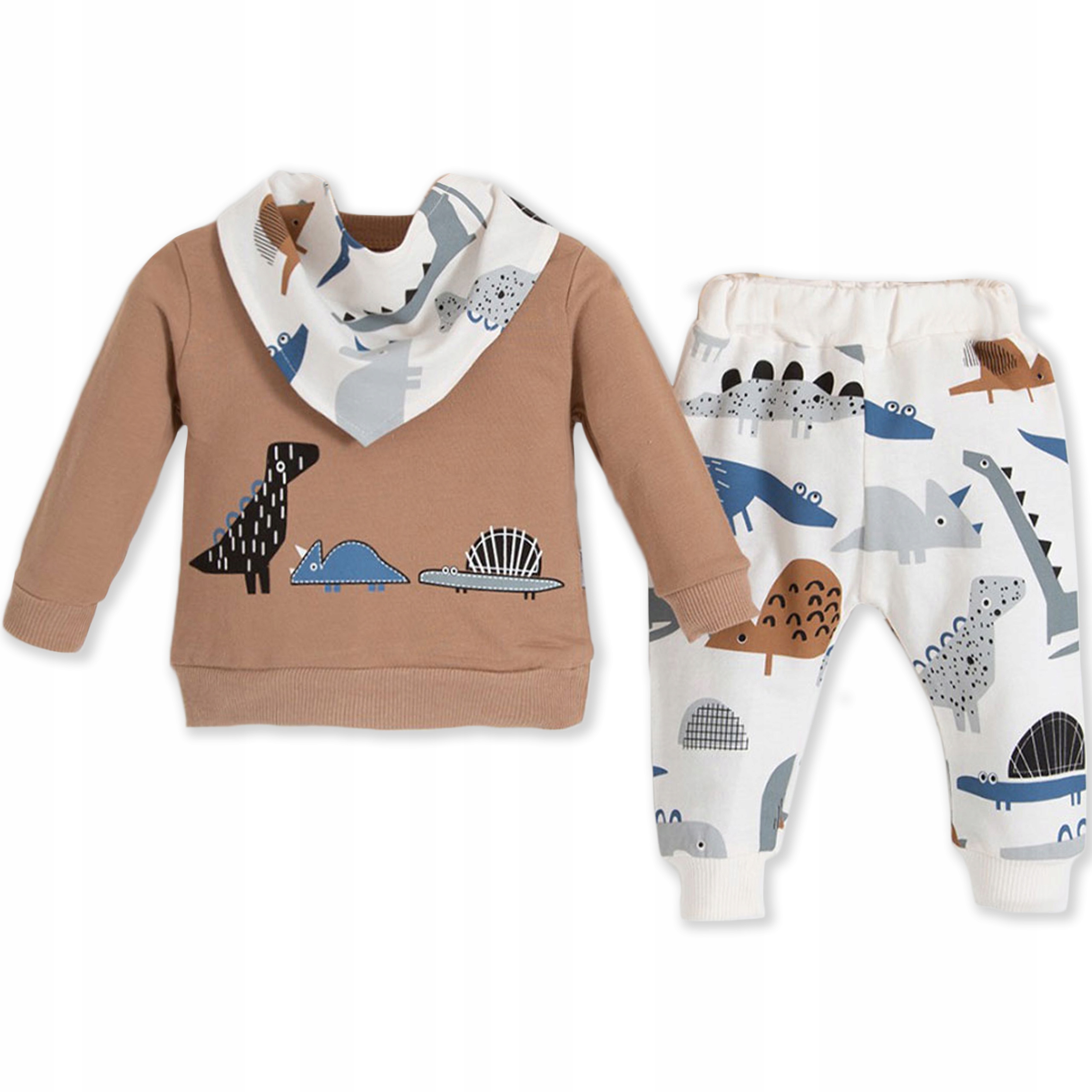 

Komplet Niemowlęcy 3cz. Bluza Spodenki Apaszka 80