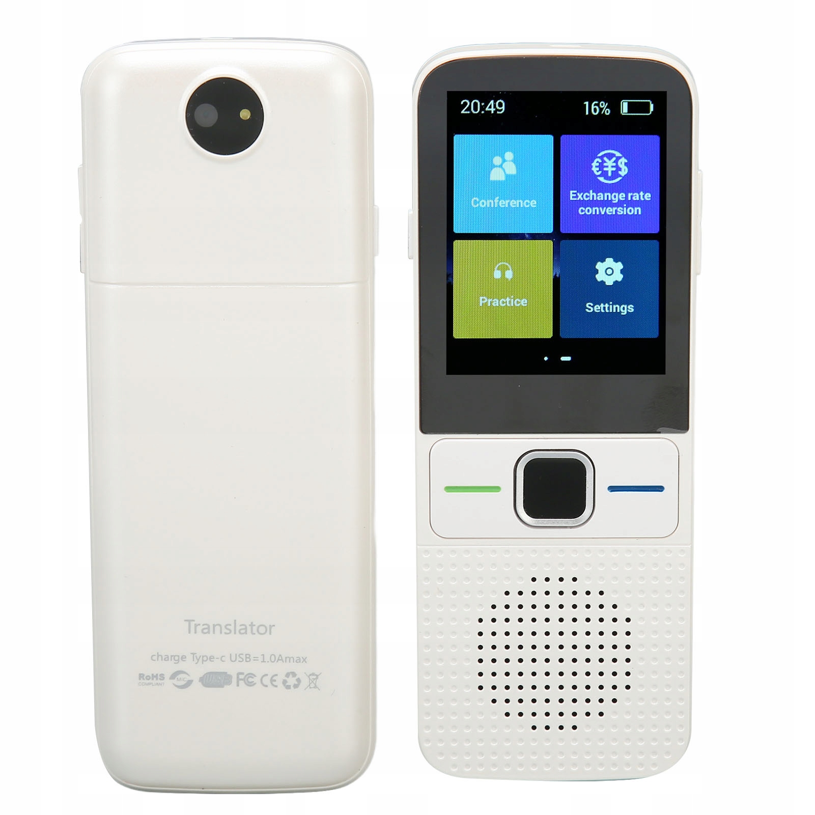 PRZENOŚNY INTELIGENTNY TŁUMACZ GŁOSOWY T10 Liczba obsługiwanych języków 137