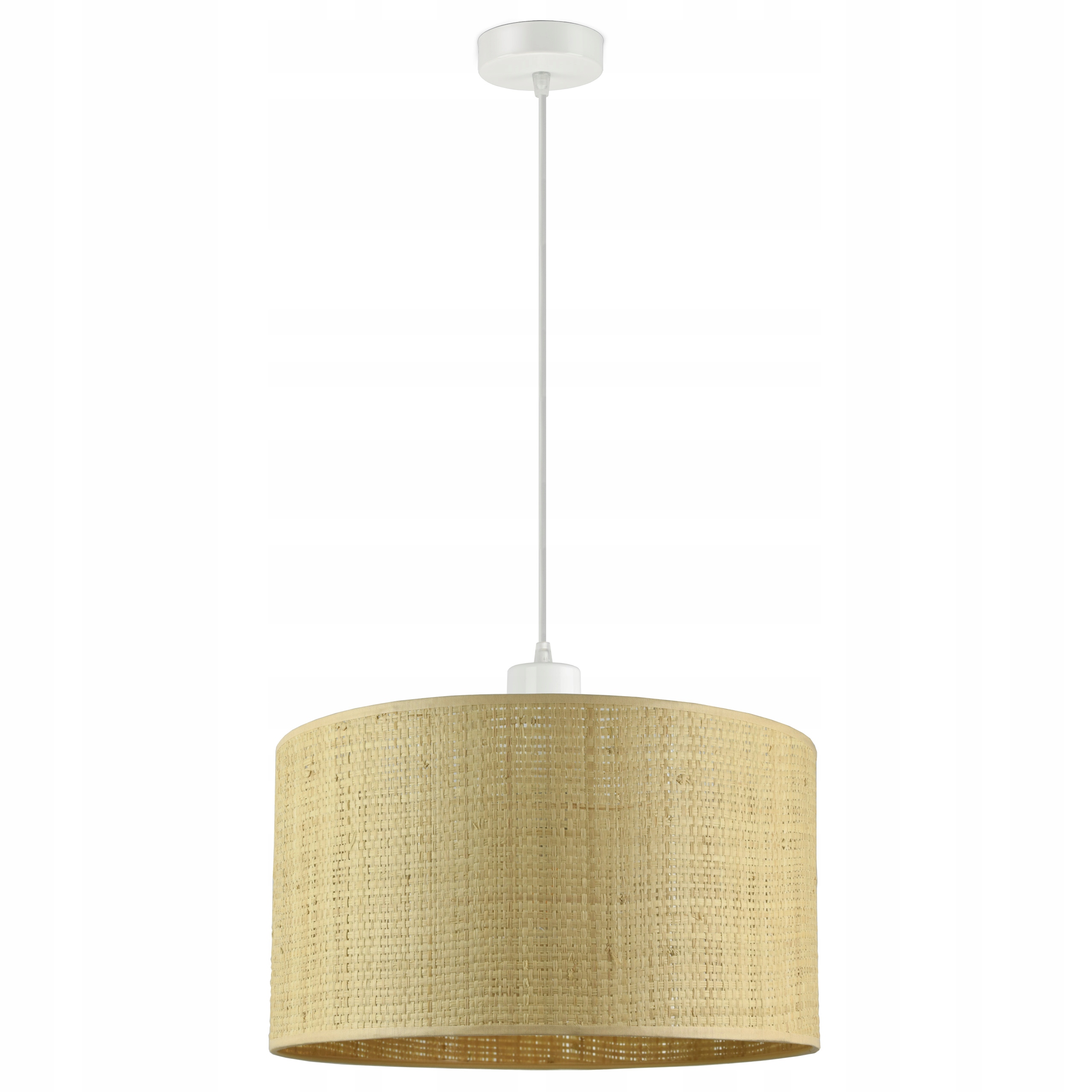 

Lampa Wisząca Żyrandol Duży Abażur Rattan Led E27