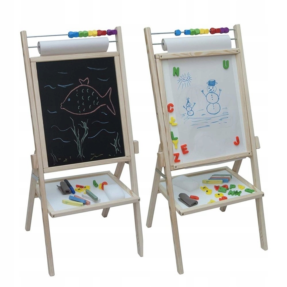 

Obrotowa Tablica Magnetyczna 4w1 Papier Gratisy