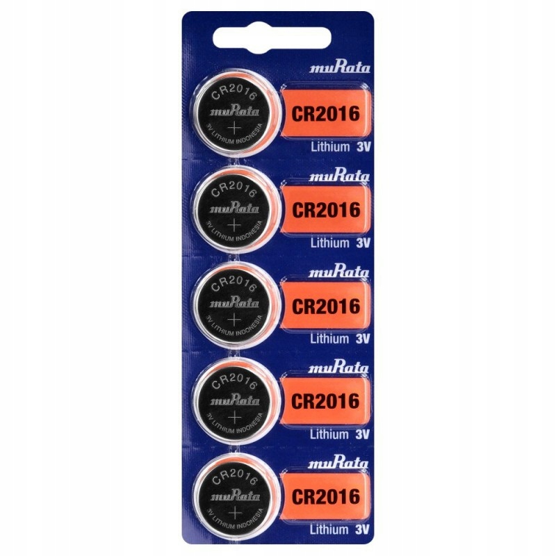 

5 x bateria litowa Murata Cr 2016