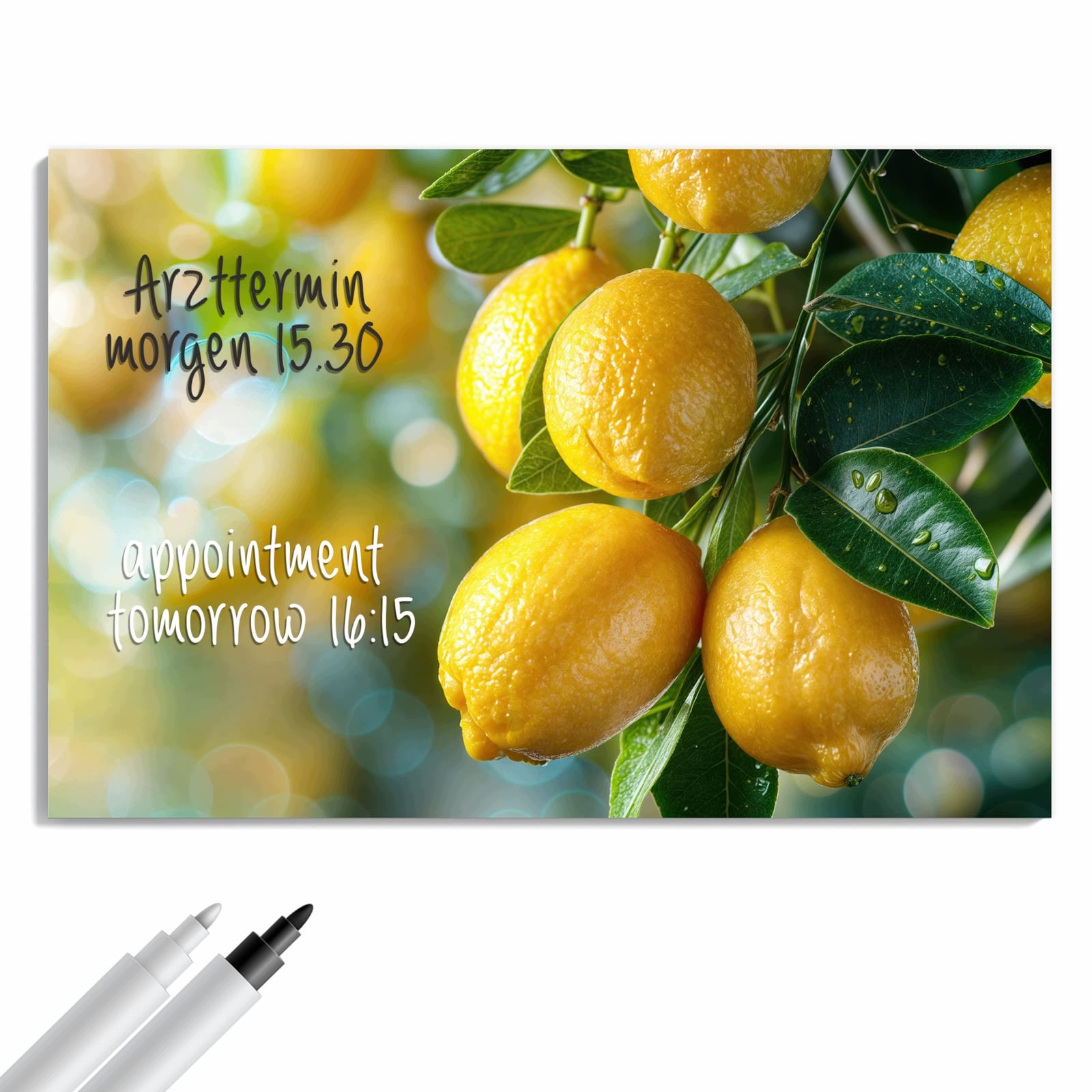 Magnetická tabule Krzew citronový 60 × 40 cm