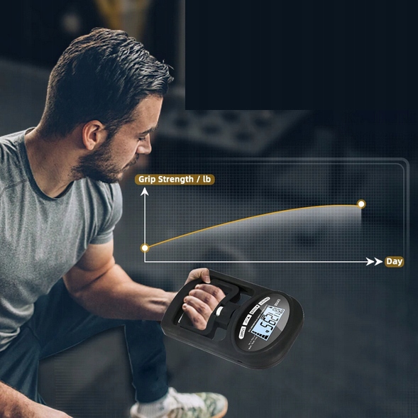 Elektroniczny dynamometr ręczny tester siły chwytu Moc chwytu przedramienia Rodzaj inny