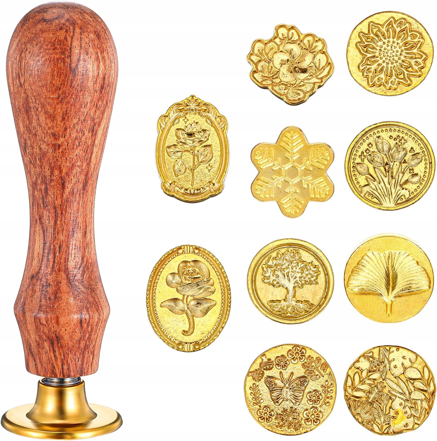 ZESTAW PIECZĘCI DO LAKOWANIA STEMPEL WOSKU 11W1 RĘCZNY PIECZĄTKA OZDOBA