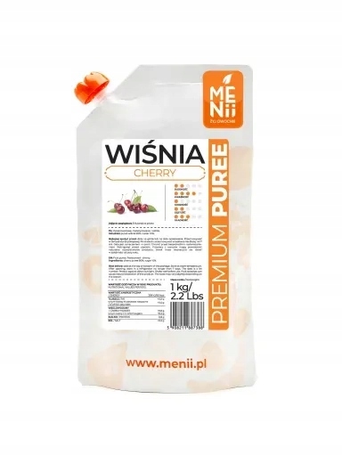 Levně 2x Menii Premium Pyré Višeň 1 kg