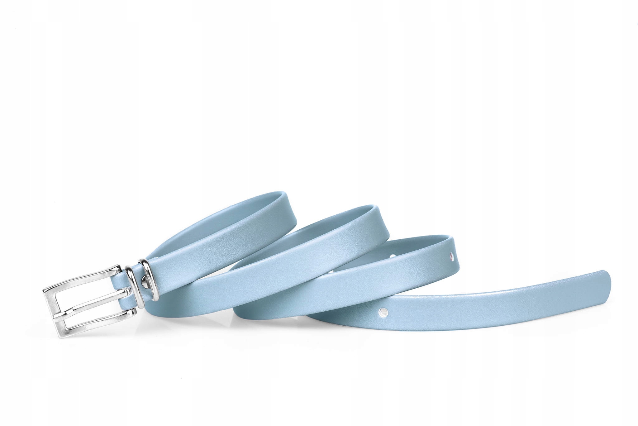 

Pasek damski klasyczny cyjan mat 1,5 cm