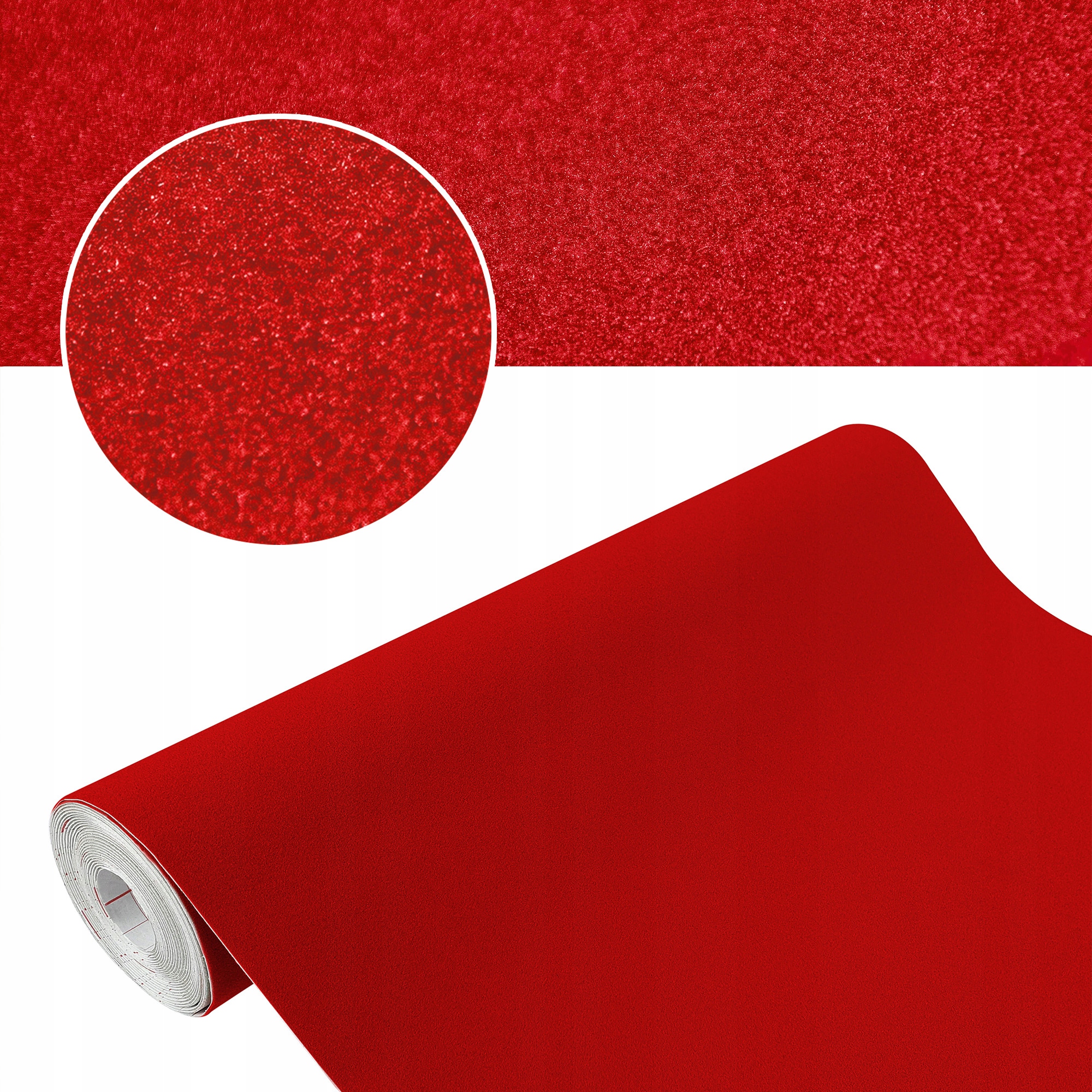 

Okleina Samoprzylepna Welur Zamsz Aksamit Czerwony