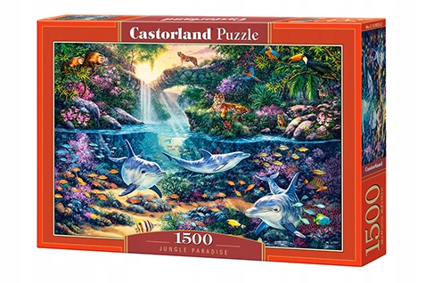 

Puzzle 1500 Jungle Paradise Rajska Dżungla Castor