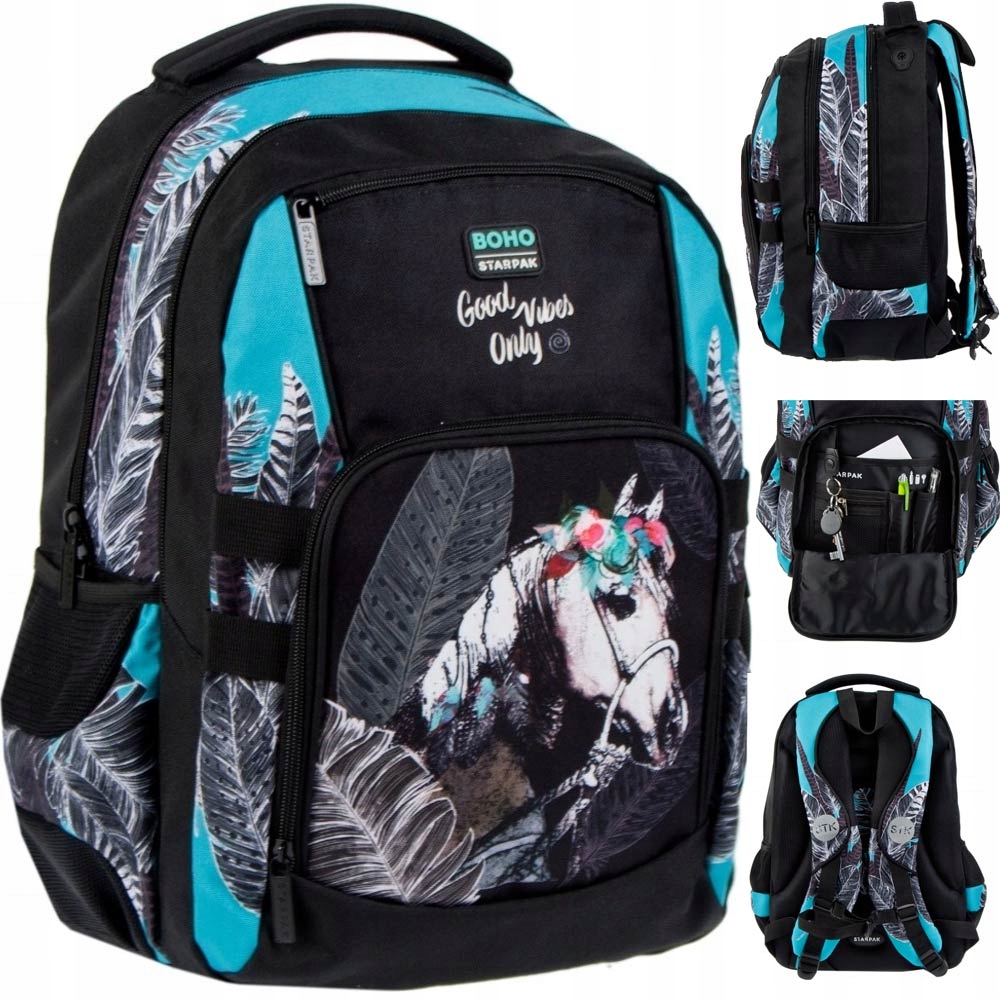STARPAK РЮКЗАК-РАНЕЦ ШКОЛЬНЫЙ С ЛОШАДЬЮ ЛОШАДИ