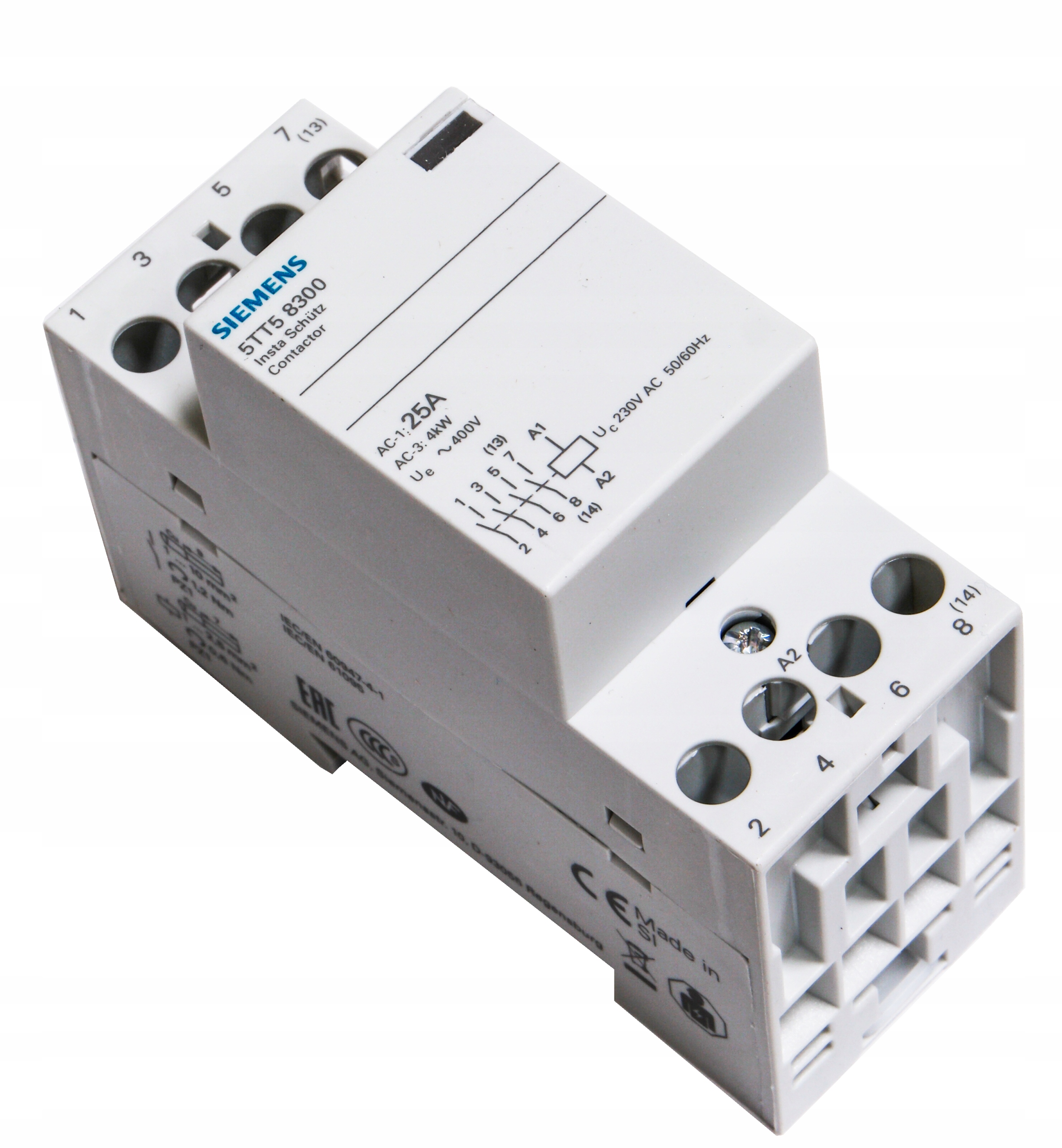 Stycznik modułowy 25A 4Z 0R 230V AC SIEMENS (4001869343969 Stycznik modułowy 25A 4Z 0R 230V AC SIEMENS (4001869343969