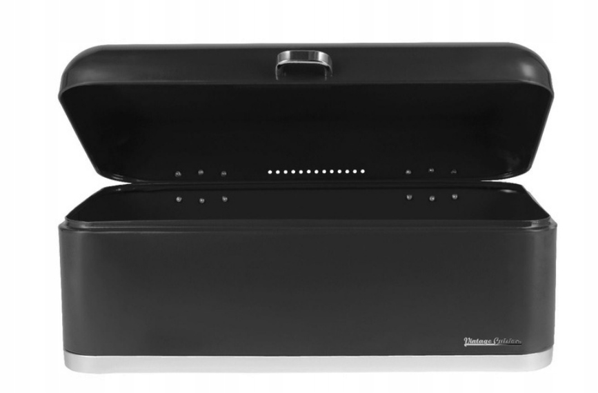 Chlebak jednoczęściowy Vintage Cuisine Retro czarny stal EAN (GTIN) 5901619964767