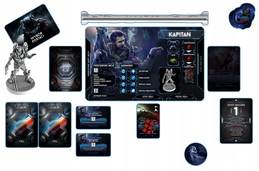 NEMESIS EDYCJA POLSKA GRA PLANSZOWA Maksymalna liczba graczy 5