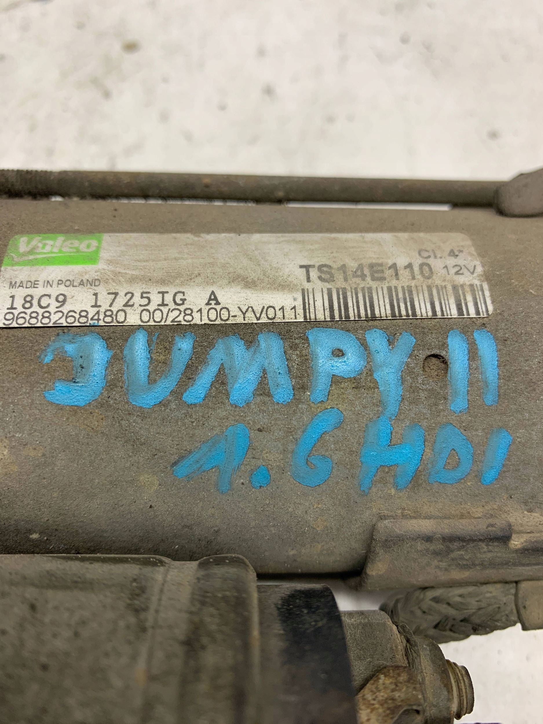 starter 9688268480 CITROEN JUMPY II 1.6 HDI (2007-2016)
