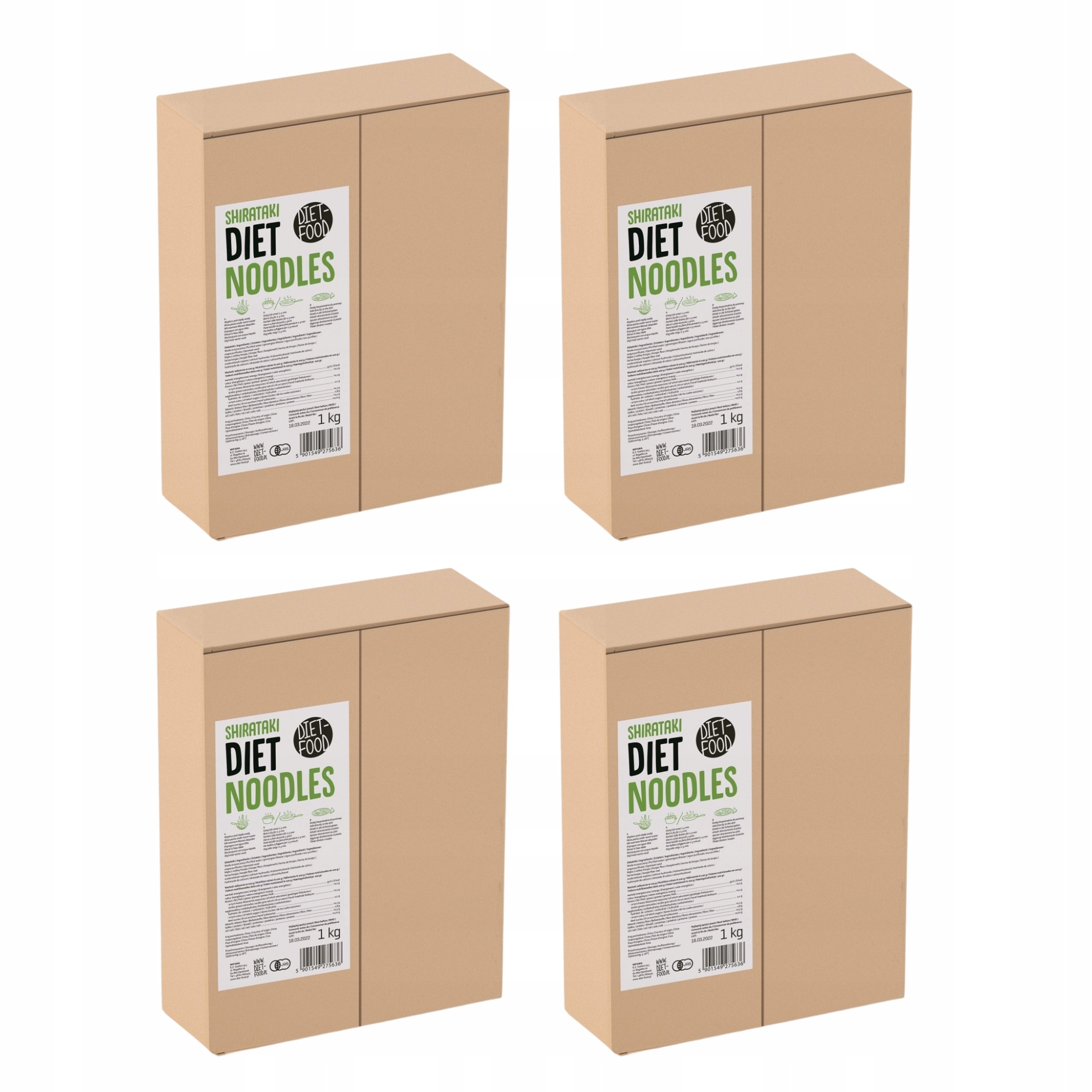 3+1 Keto Těstoviny Shirataki Konjac Nudle 1 kg