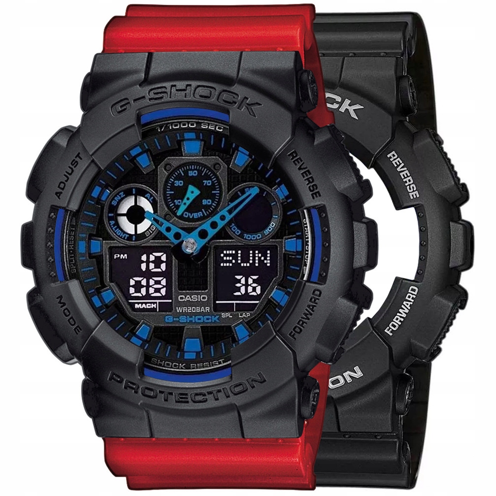 Hodinky Casio G-Shock Set GA-100-1A2ER Luneta 10358741 Řemínek 10395226 20